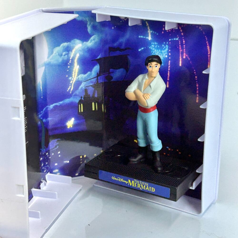 Disney VHS Figure Eric 3.5" The Little Mermaid Movie Mini Display Box 2022